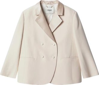 Fendi Jassen, Dames, Beige, S, Jacket