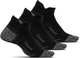 Feetures Plantar Fasciitis Relief Sock Light Cushion No Show Tab Targeted Compression Sock in Dark at Nordstrom, Size X-Large