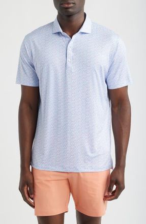 Johnnie-O Petals Featherweight Performance Polo in Kona at Nordstrom, Size Xx-Large