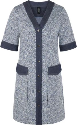 Marc Cain Stretch Viscose Mini Jurk - Dames - Jurken - Blauw - Maat: XS Viscose
