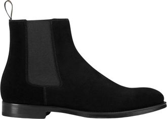 Doucal's Schoenen, Heren, Zwart, 43 EU, Leer, Enkellaarsjes