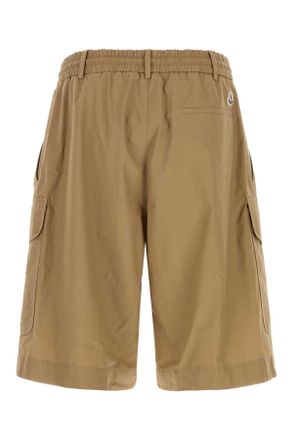 Moncler Mens Biscuit Cotto Bermuda Shorts 224 Exterior: Cotton