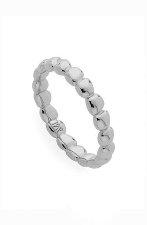 Monica Vinader Nura Teardrop Eternity Ring in Silver at Nordstrom, Size 6.75