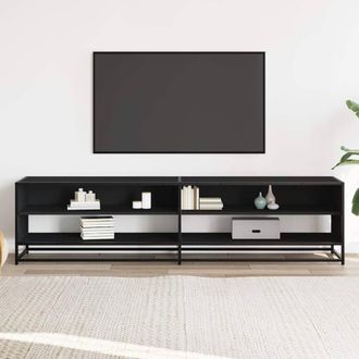 Berkfield Home TV Cabinet Black 180.5x40x46 cm Engineered Wood