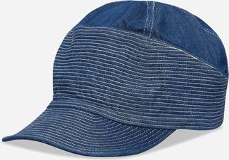 KAPITAL 11.5oz Denim The Old Man And The Sea Cap Washed Indigo