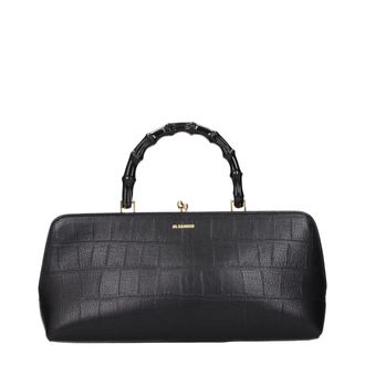 Jil Sander Black Leather Womens Handbag