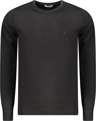 Coveri Moving Zwarte Viscose Heren Trui