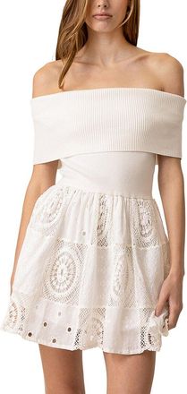 Line & Dot Biva Mix Media Mini Dress