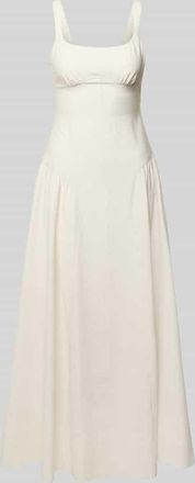 Topshop Maxikleid mit Rundhalsausschnitt Modell VIOLA in Offwhite, Gr&ouml;&szlig;e 34