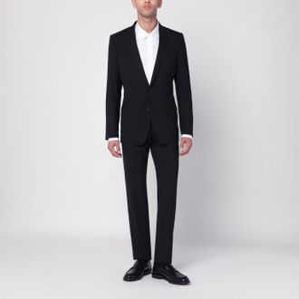 Dolce & Gabbana Black single-breasted virgin wool suit