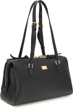 Dolce & Gabbana Womens Shoulder Bag Odissea Black Calf Leather