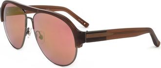 Linda Farrow PHILLIP LIM PL35 C6 Mens Sunglasses Brown Size 62