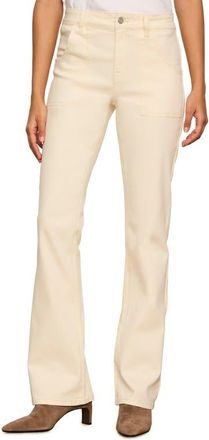 Sanctuary Insider High Waist Bootcut Jeans in Collagen White at Nordstrom, Size 33