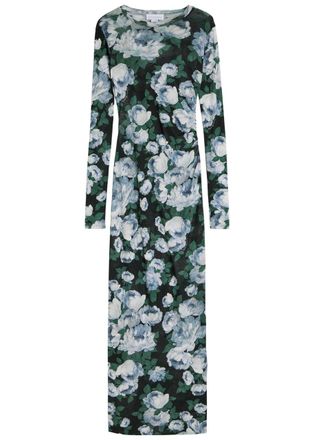 Stella McCartney Stella Mccartney Bunch of Roses Floral-print Mesh Maxi Dress - Multicoloured 1 - S (UK8-10 / S)