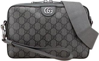 Gucci Pre-owned Cross Body Bags, female, Gray, Size: ONE SIZE Pre-owned Ophidia GG Supreme PVC Shoulder Bag