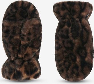 Apparis F&auml;ustlinge aus Kunstpelz mit Leopardenprint Coco