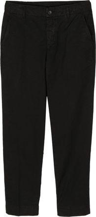 James Perse tapered-leg canvas trousers - men - Cotton - 34 - Black