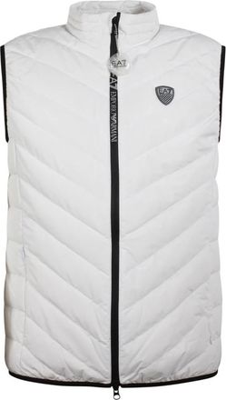 Emporio Armani Down Waistcoat - Heren - Bodywarmers - Wit - S - Polyester - Jassen