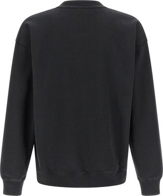 Diesel Flocked Logo Sweatshirt - black