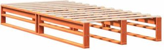 vidaXL Vidaxl - Estructura De Cama Sin Colch&oacute;n Madera Maciza Marr&oacute;n 75x190 Cm