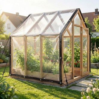 OEM Cubierta Protectora Transparente Con Ojales, Lona De Pe Impermeable Para Plantas Y Muebles 200400cm