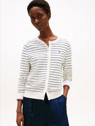 Tommy Hilfiger Jersey Crew Neck Cardigan