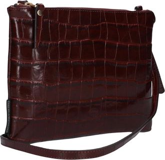 Fred De La Bretoniere Tassen, Dames, Bruin, ONE Size, Leer, Bregje Crossbody