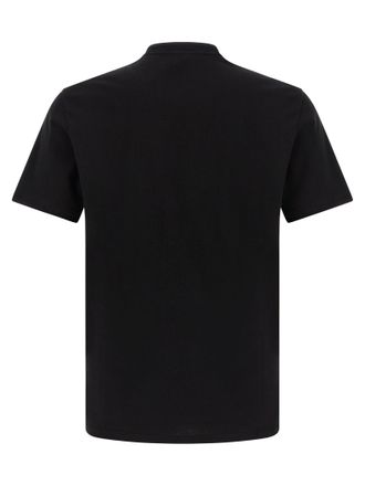Versace Medusa Coin Logo-Embroidered T-Shirt - Black