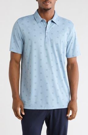Travis Mathew Resemblance Knit Polo in Ash Blue at Nordstrom Rack, Size Xx-Large