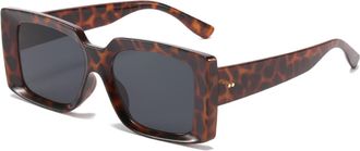 Generic Square Frame Retro Sunglasses Outdoor Vacation Beach Decoration for Men and For Women (Color : B, Size : Medium) 2026