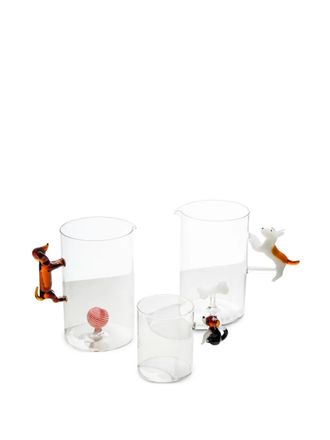 Ichendorf Dogs ball jug - unisex - Borosilicate Glass - OS - White