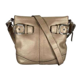 Coach Pre-owned Leren Schoudertas - Dames - Vintage Schoudertas - Geel - ONE Size - Leer - Vintage
