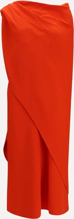 Balenciaga Draped silk midi Dress Female 38