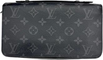 Louis Vuitton Pre-owned Clutches, male, Black, Size: ONE SIZE Pre-owned Long wallet (bi-fold)