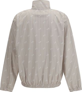 GCDS Mens Track Jacket Sandshell-Bone Polyester Sandshell/bone