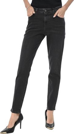 Diesel Black Skinny Mid Rise Jeans