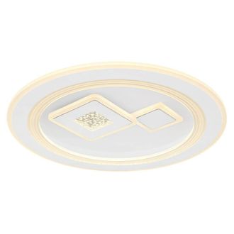 Netlighting Valeria Round Semi Ceiling Light White 2x LED Dimmable 2700-6500K