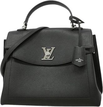 Louis Vuitton Pre-owned Lockme Ever MM Handtas - Dames - Pre-owned - Zwart - Maat: ONE Size Zijde
