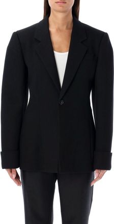 Bottega Veneta Black Notched Lapel Blazer