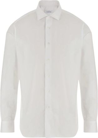 Alessandro Gherardi Katoenen Shirt - Heren - Zakelijke Overhemden - Wit - 2XL - Katoen - Overhemden