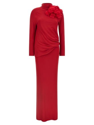 Magda Butrym Red RE 26 Dress 04 dress