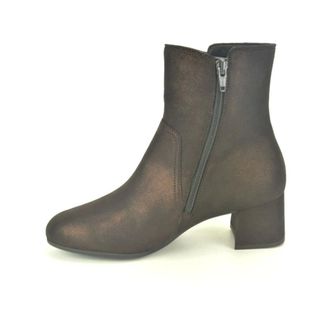 Gabor GlansNubuc Botje 3cm - Dames - Schoenen - Bruin - Maat: 35 1/2 EU