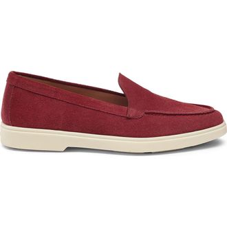 Santoni Womens suede loafer in Red at Nordstrom, Size 7