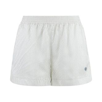 Stella McCartney Stella McCartney, Short Shorts, female, White, Size: M Embroidered Silk Shorts