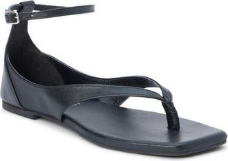 Matisse Footwear Kerry Ankle Strap Sandal in Black Leather at Nordstrom, Size 11