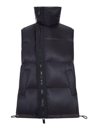 sacai NYLON VEST WITH HIGH COLLAR AND DRAWSTRING - Sacai - Woman