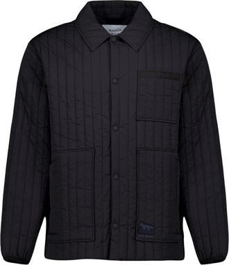 Maison Kitsun&eacute; Giacca trapuntata - - Jackets - Uomo - Nero - L