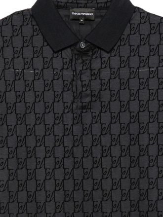Emporio Armani Logo Monogram Polo - Navy