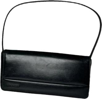 Givenchy Pre-owned leren schoudertas - Dames - Vintage Schoudertas - Zwart - ONE Size - Leer - Vintage