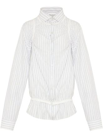 Maison Margiela striped shirt - White